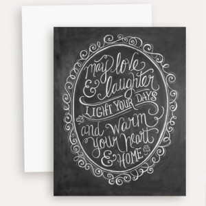 May Love and Laughter Light Your Days - A2 Note Card1